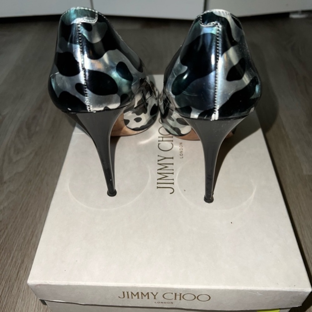 Jimmy Choo zebra-like statement heels - Picture 3 of 6